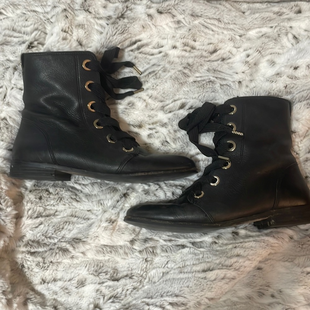 Kate spade black booties.